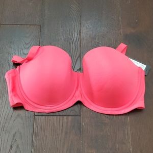 Pink convertible bra by Change - 34G